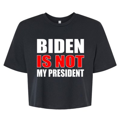 Anti Biden Is Not My President Bella+Canvas Jersey Crop Tee