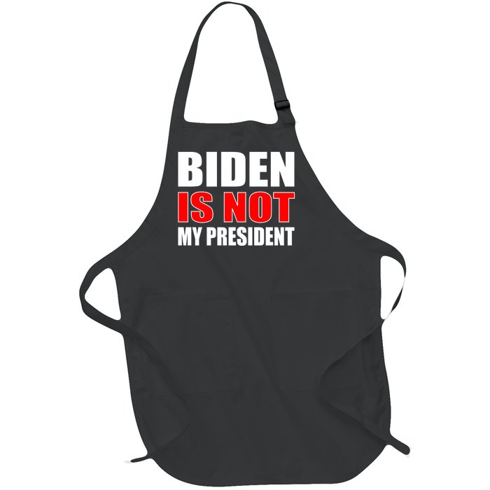 Anti Biden Is Not My President Full-Length Apron With Pockets