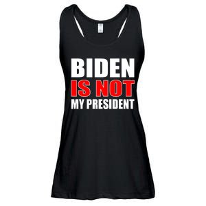 Anti Biden Is Not My President Ladies Essential Flowy Tank