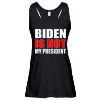 Anti Biden Is Not My President Ladies Essential Flowy Tank