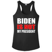 Anti Biden Is Not My President Ladies PosiCharge Competitor Racerback Tank