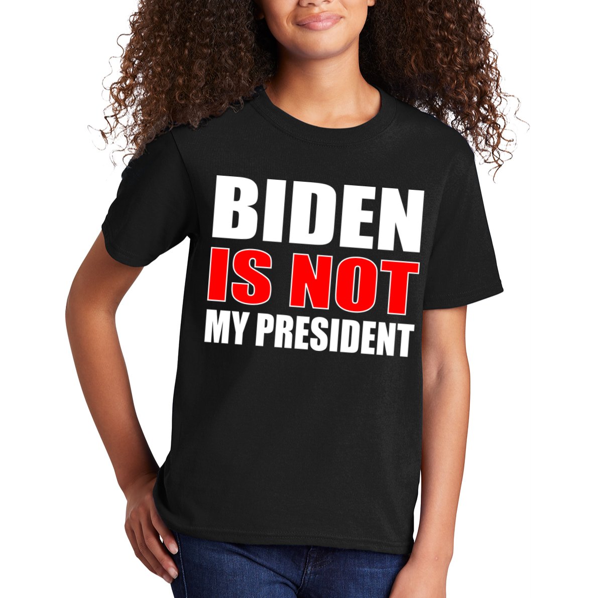 Anti Biden Is Not My President Kids T-Shirt