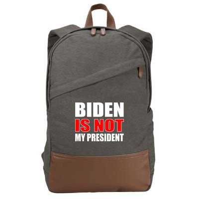 Anti Biden Is Not My President Cotton Canvas Backpack