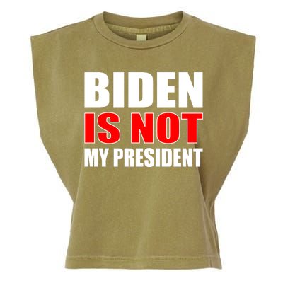 Anti Biden Is Not My President Garment-Dyed Women's Muscle Tee