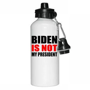 Anti Biden Is Not My President Aluminum Water Bottle