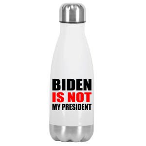 Anti Biden Is Not My President Stainless Steel Insulated Water Bottle