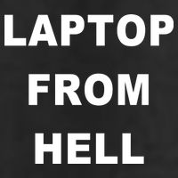 Anti Biden Pro Trump Laptop From Hell 7 Panel Mesh Trucker Snapback Hat