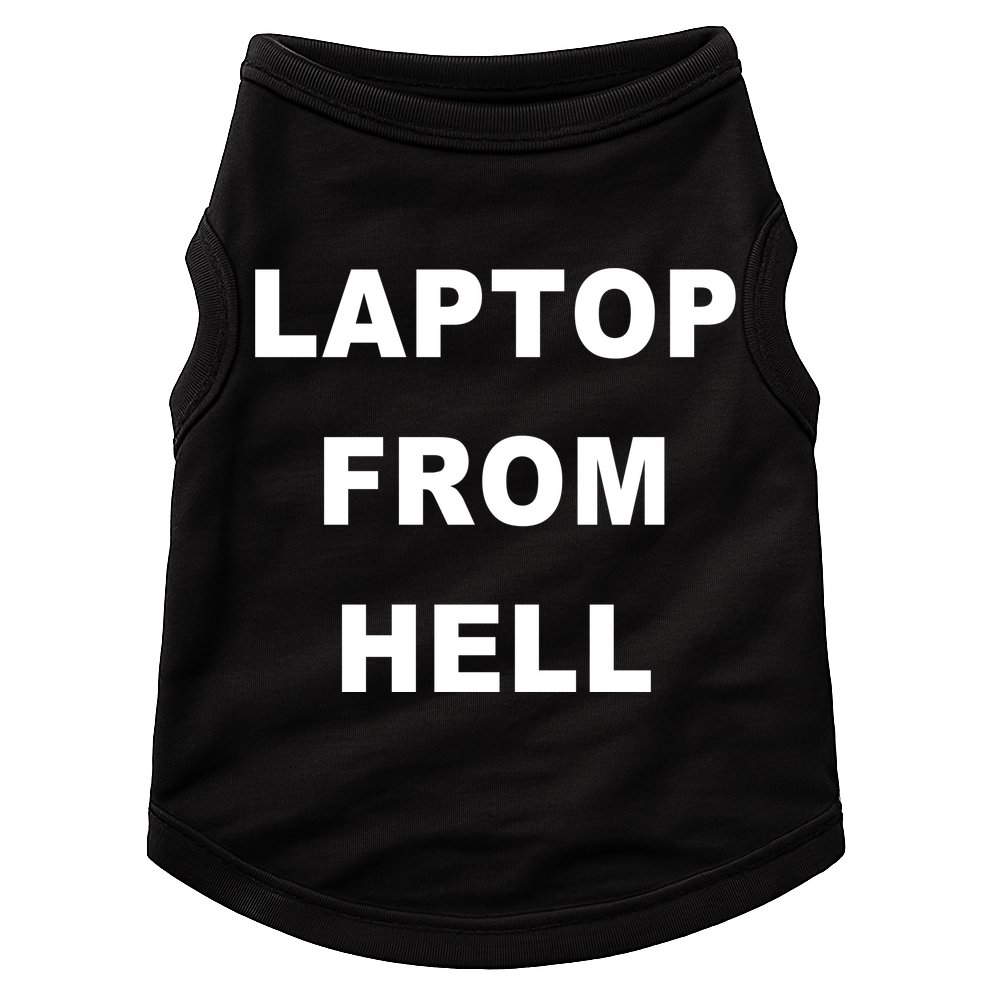 Anti Biden Pro Trump Laptop From Hell Doggie Tank
