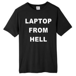 Anti Biden Pro Trump Laptop From Hell Tall Fusion ChromaSoft Performance T-Shirt