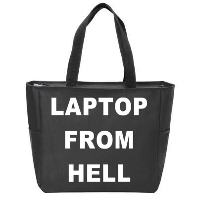 Anti Biden Pro Trump Laptop From Hell Zip Tote Bag