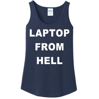 Anti Biden Pro Trump Laptop From Hell Ladies Essential Tank