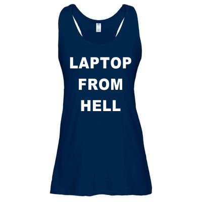 Anti Biden Pro Trump Laptop From Hell Ladies Essential Flowy Tank