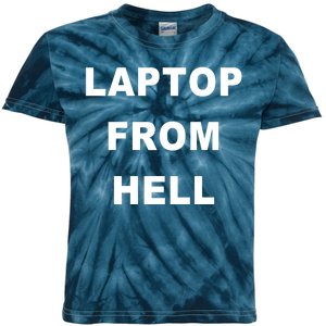 Anti Biden Pro Trump Laptop From Hell Kids Tie-Dye T-Shirt