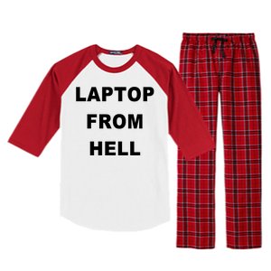 Anti Biden Pro Trump Laptop From Hell Raglan Sleeve Pajama Set