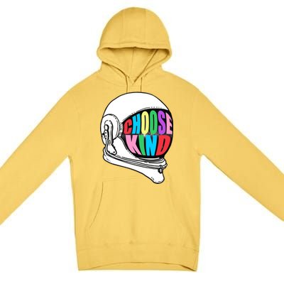 Anti-Bullying Choose Kind Astronaut Helmet Premium Pullover Hoodie