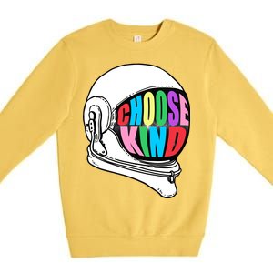 Anti-Bullying Choose Kind Astronaut Helmet Premium Crewneck Sweatshirt