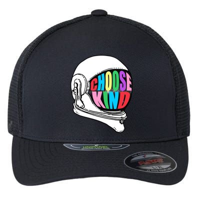 Anti-Bullying Choose Kind Astronaut Helmet Flexfit Unipanel Trucker Cap