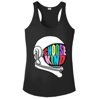 Anti-Bullying Choose Kind Astronaut Helmet Ladies PosiCharge Competitor Racerback Tank