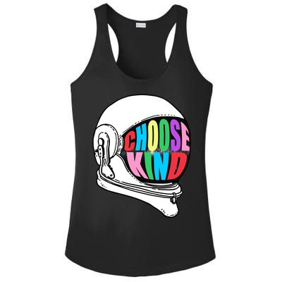 Anti-Bullying Choose Kind Astronaut Helmet Ladies PosiCharge Competitor Racerback Tank