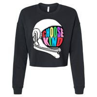 Anti-Bullying Choose Kind Astronaut Helmet Cropped Pullover Crew