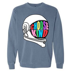 Anti-Bullying Choose Kind Astronaut Helmet Garment-Dyed Sweatshirt