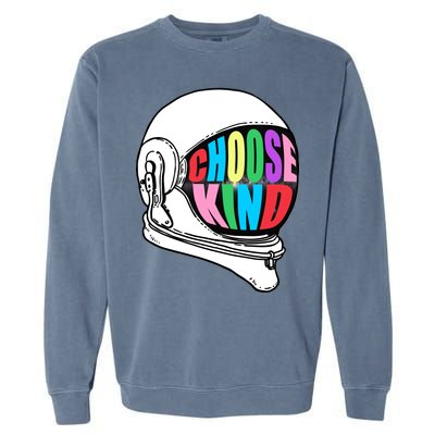 Anti-Bullying Choose Kind Astronaut Helmet Garment-Dyed Sweatshirt