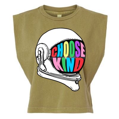 Anti-Bullying Choose Kind Astronaut Helmet Garment-Dyed Women's Muscle Tee