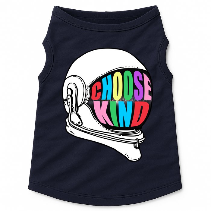 Anti-Bullying Choose Kind Astronaut Helmet Doggie Tank