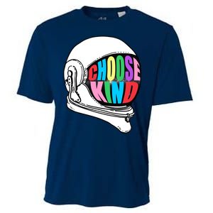 Anti-Bullying Choose Kind Astronaut Helmet Cooling Performance Crew T-Shirt