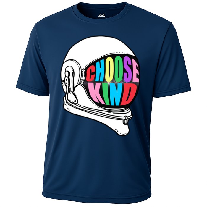 Anti-Bullying Choose Kind Astronaut Helmet Cooling Performance Crew T-Shirt