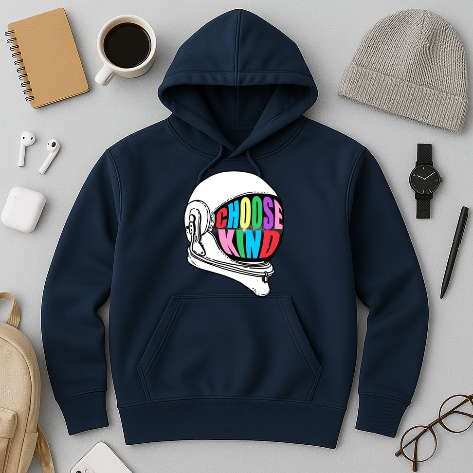 Anti-Bullying Choose Kind Astronaut Helmet Hoodie