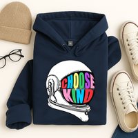 Anti-Bullying Choose Kind Astronaut Helmet Hoodie