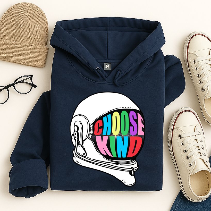 Anti-Bullying Choose Kind Astronaut Helmet Hoodie