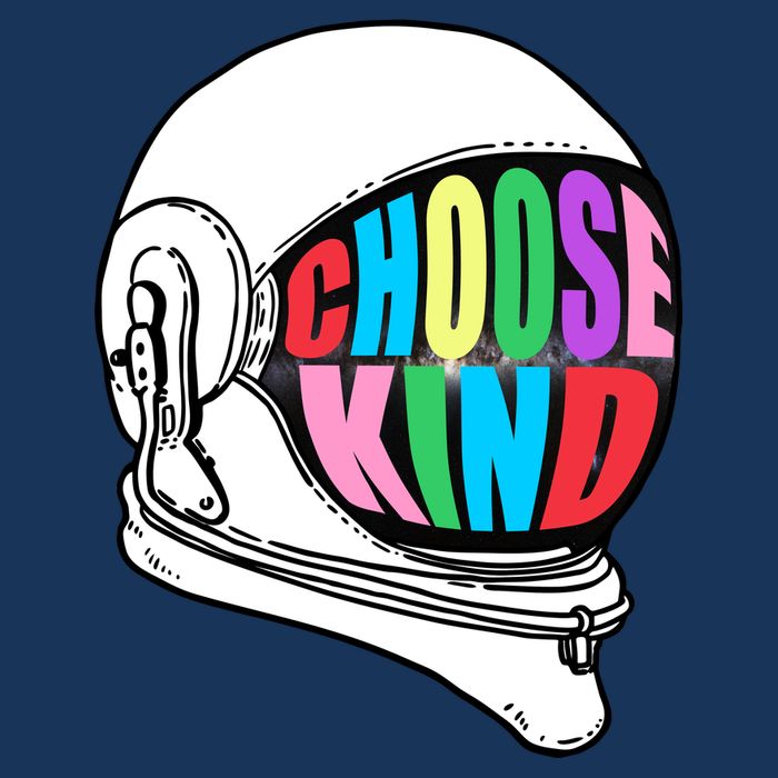 Anti-Bullying Choose Kind Astronaut Helmet Flatbill Hat