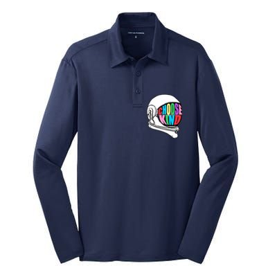 Anti-Bullying Choose Kind Astronaut Helmet Silk Touch Performance Long Sleeve Polo