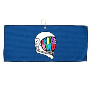 Anti-Bullying Choose Kind Astronaut Helmet Large Microfiber Waffle Golf Towel