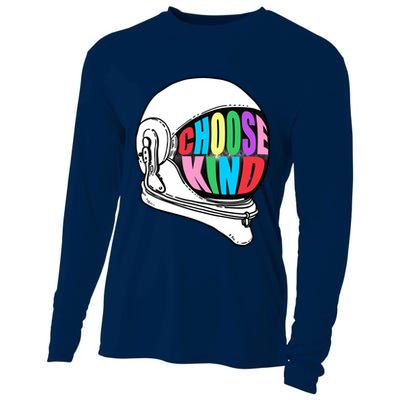 Anti-Bullying Choose Kind Astronaut Helmet Cooling Performance Long Sleeve Crew