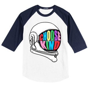 Anti-Bullying Choose Kind Astronaut Helmet Baseball Sleeve Shirt