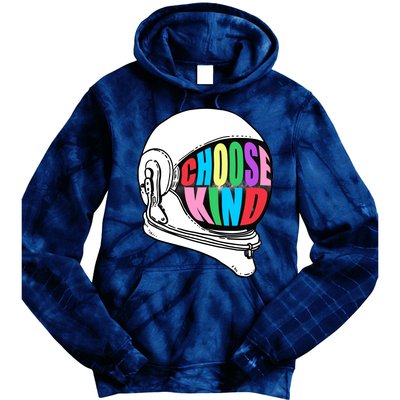 Anti-Bullying Choose Kind Astronaut Helmet Tie Dye Hoodie