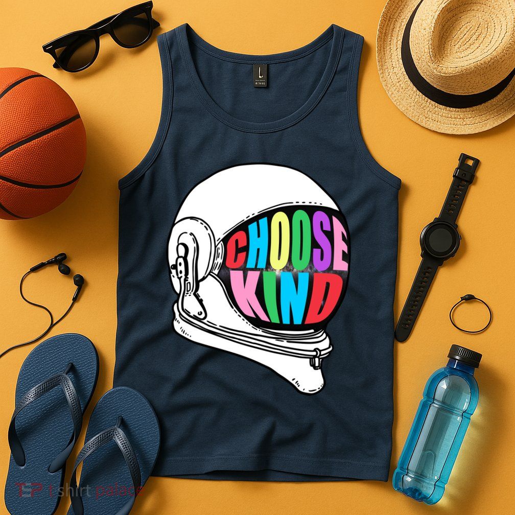 Anti-Bullying Choose Kind Astronaut Helmet Tank Top