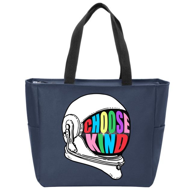 Anti-Bullying Choose Kind Astronaut Helmet Zip Tote Bag