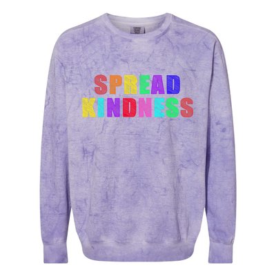 Anti-Bullying Spread Kindness Love Peace Colorblast Crewneck Sweatshirt