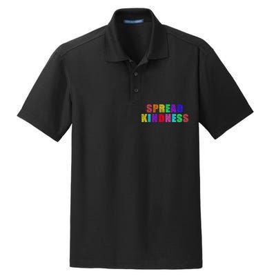 Anti-Bullying Spread Kindness Love Peace Dry Zone Grid Polo