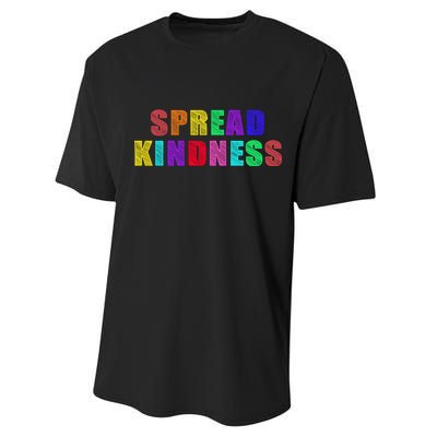 Anti-Bullying Spread Kindness Love Peace Performance Sprint T-Shirt