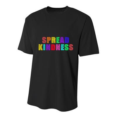 Anti-Bullying Spread Kindness Love Peace Youth Performance Sprint T-Shirt