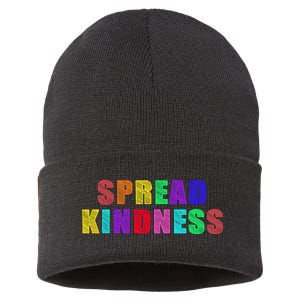 Anti-Bullying Spread Kindness Love Peace Sustainable Knit Beanie