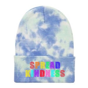 Anti-Bullying Spread Kindness Love Peace Tie Dye 12in Knit Beanie