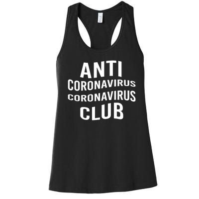 Anti Coronavirus Coronavirus Club Women's Racerback Tank