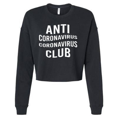 Anti Coronavirus Coronavirus Club Cropped Pullover Crew