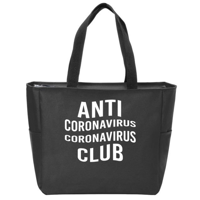Anti Coronavirus Coronavirus Club Zip Tote Bag